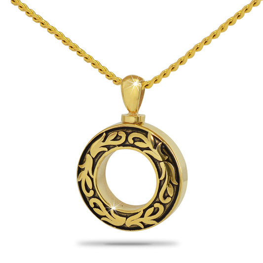 Life's Circle Gold Steel Keepsake
