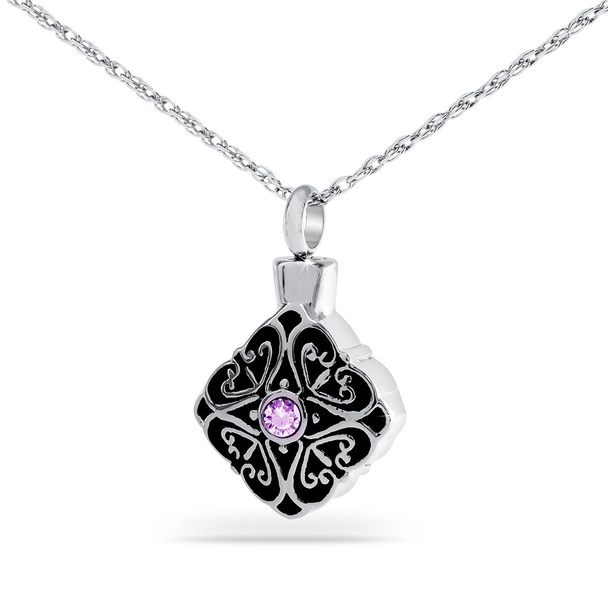 Detailed Purple Crystal Pendant